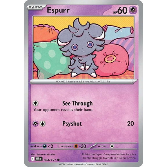 Pokemon Surging Sparks Common Espurr #84