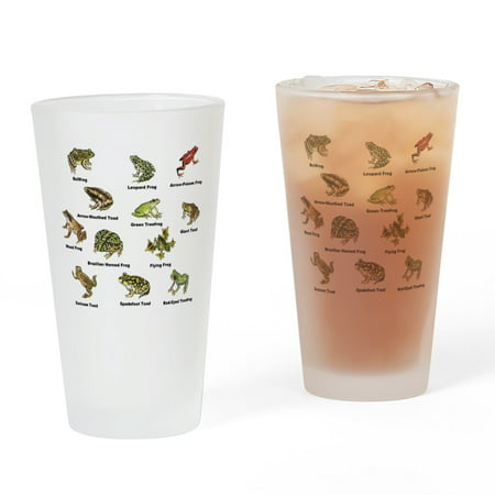 CafePress - Frog And Toad Types - Pint Glass, Drinking Glass, 16 oz. CafePress