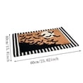 thumbnail image 3 of Halloween Doormat Black White Striped Border, Non-Slip Absorbent Welcome Mat with Ghost Bats, Indoor Outdoor Front Door Rug for Porch Entryway Fall Decor, 3 of 9