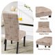 thumbnail image 5 of Juego de Fundas para Sillas de Comedor SearchI Textura Marrón de 6 Piezas, 5 of 6