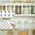 thumbnail image 3 of Uxcell Alphabet Stickers Small Letter Self-Adhesive Labels Round Paper Letters Signs for Scrapbooking Organizing DIY Projects Letter T, 3 of 7