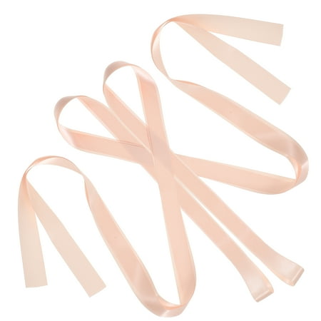 2 Pcs Satin Shoe Ribbon Stretch Pointe Shoes Woman Formal Wear Ballet Pink
