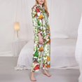 thumbnail image 5 of Wukai Mushrooms Gnomes Print Women's Pajama Set - Soft Long Sleeve Sleepwear for Comfort and Style-Large, 5 of 9