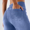 thumbnail image 6 of REALiKUN Jeans for Women High Waisted Stretchy Flare Jeans Pull On Crossover Wide Leg Flared Pants with Pockets, 6 of 8
