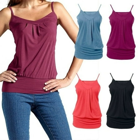 Women's Fashion Lady Slim Tight Summer Sling Halter T-shirt Tops Tank