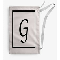 Simply Daisy Classic Monogram 18 x 29 inch G Laundry Bag