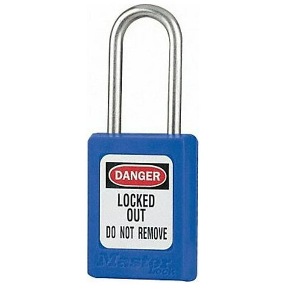 Master Lock Lockout Padlock,KA,Blue,1-13/16"H,PK3 S33KAS3BLU