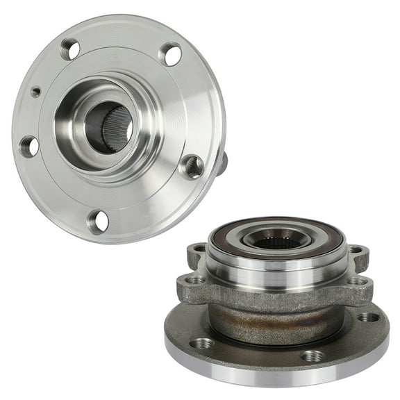CCIYU 513253 Wheel Hub and Bearing Assembly For Audi A3 For VW CC For Golf For Jetta For Passat Rabbit Front Wheel Hubs with ABS 5 Lugs (2)