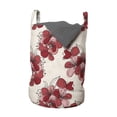 thumbnail image 1 of Floral Laundry Bag, Japanese Culture Cherry Blossom Coming of the Spring Birth of the Nature, Basket with Handles Drawstring Closure for Laundromats, 13" x 19", Ruby Pale Pink Cream, by Ambesonne, 1 of 4