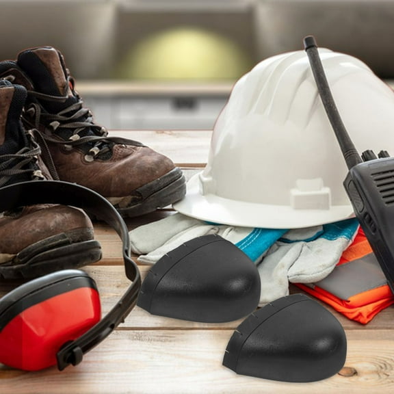 PBPBOX 1Pair Universal Steel Toe Shoe Guards Heavy Duty Protective Covers for Work Boots Black