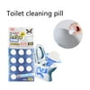 Tangnade The Cleanser 10 Pcs Automatic Bleach Toilet Bowl Tank Cleaner Blue Tablets Flush Cleaner White