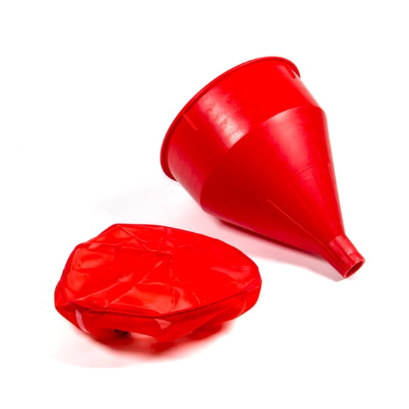 Outerwears Funnel and Pre Filter - Fuel - 9 in OD - Plastic - Red - Each