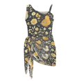 thumbnail image 6 of POLERO Girls' One-Piece Swimsuit with Mesh Cover Up - Cute Chicken & Floral Print, Quick Dry, Adjustable Straps for Beach & Pool Days (7-18 Years), 6 of 10