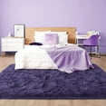 thumbnail image 6 of Junovo Super Soft Fluffy Area Rugs Modern Shag Rug for Bedroom Living Room,Cute Carpets for Kids Nursery Girls Home Dorm,8'x10',Gray Purple, 6 of 7