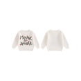 thumbnail image 2 of Gupgi Christmas Baby Sweaters Infant Kids Letter Light String Embroidery Long Sleeve Crew Neck Knit Pullovers 0-3 Years, 2 of 9
