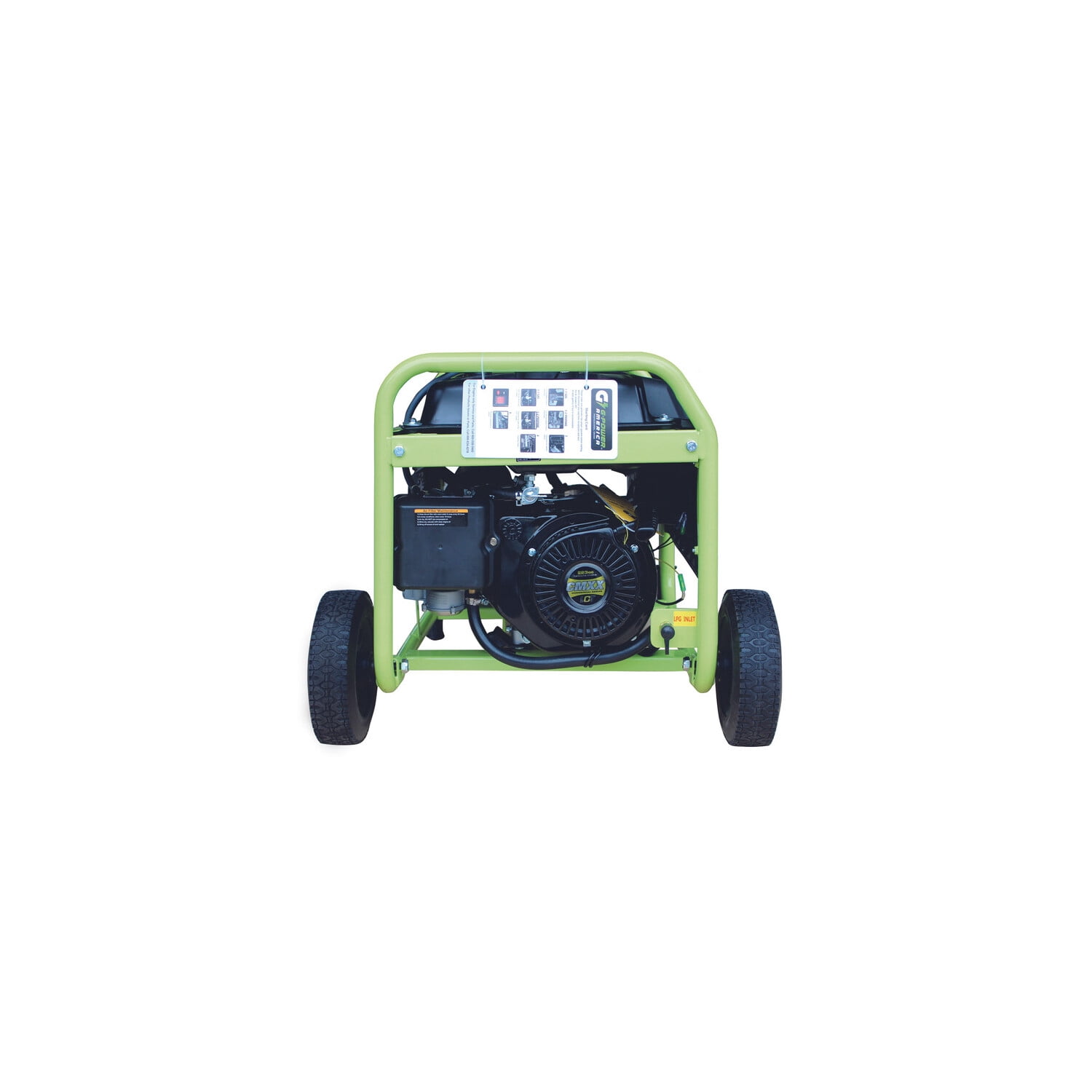 Green-Power America Pro Series 5250/4250-Watt Manual Start Dual Fuel Portable Generator w/223cc 8HP  Professional Engine