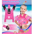 thumbnail image 4 of MoKo Kids Floaties Swim Vest for 13-30lbs/30-70lbs, Water Wing Arm Floaties Swimming Training Equipment, Rose Red Flamingo, 4 of 7