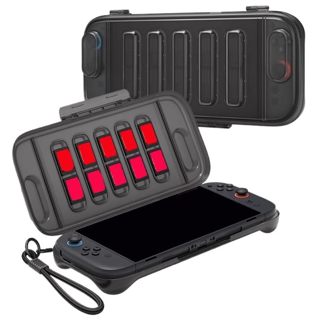 Étui de Protection #compatible avec# #nintendo# Switch 2, Nouvelle Coque Rigide de Transport 2025, Étui de Transport Mince et Portable pour Switch 2, Antipoussière, Fente pour Carte de Jeu Intégrée, Travel-Carry, Couverture de Protection Complète