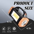 thumbnail image 5 of HIBIBUD Flashlights High Lumens,Front and Rear Dual Lights Rechargeable Flashlights,Seven Light Sources Flashlights for Home,Gold2, 5 of 7