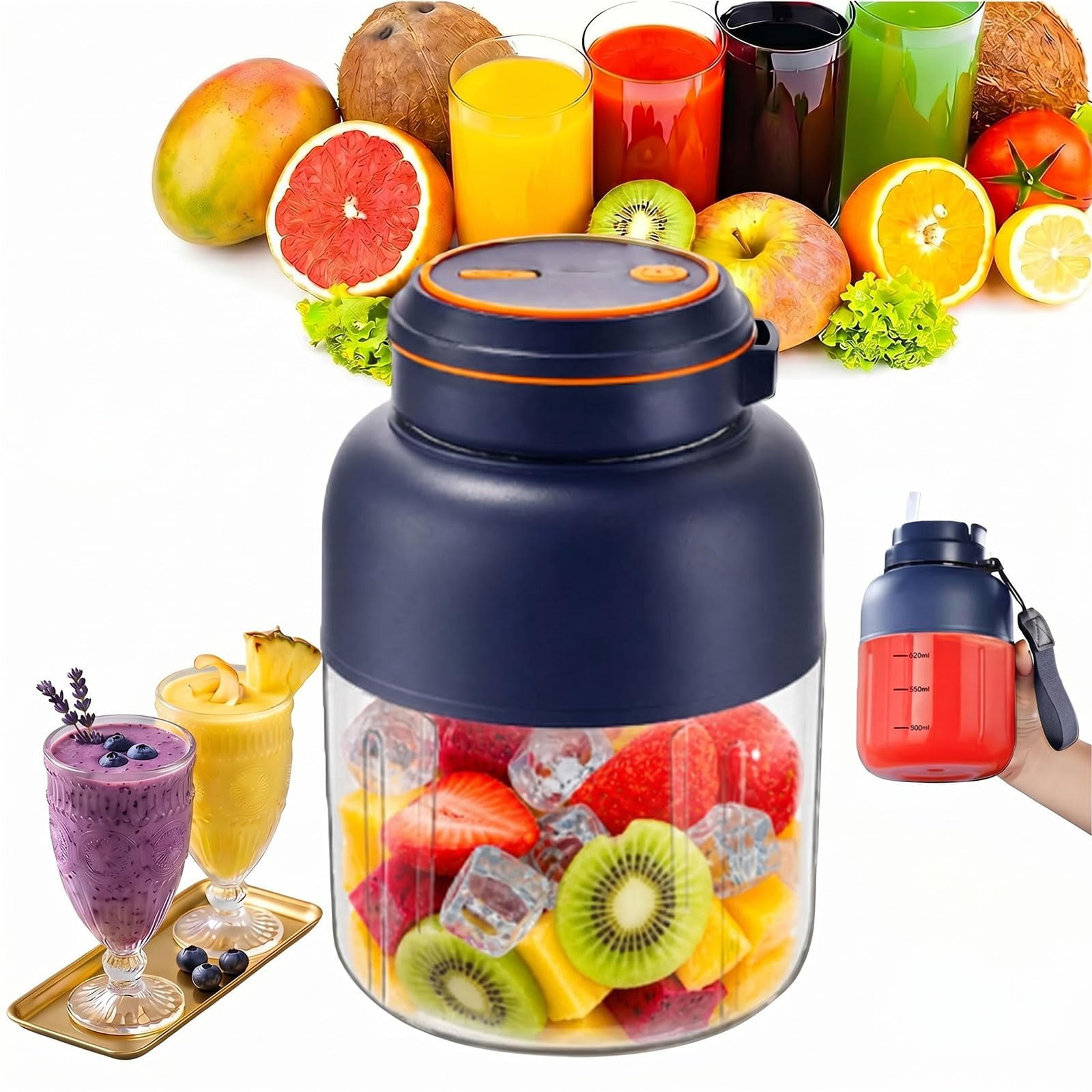 Portable Electric Juicer Cup,ome and Kitchen Use Small Personal Blender, Portable Household Appliances Juice for Office Outdoor