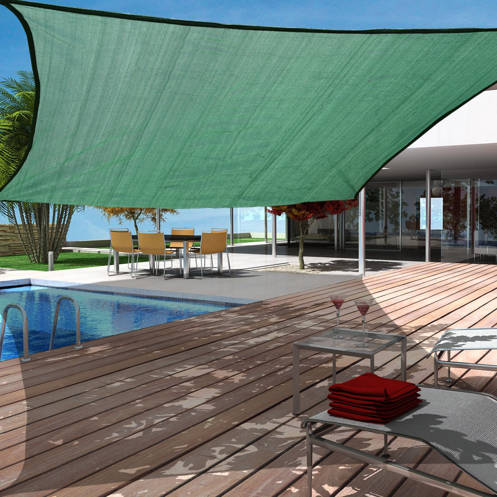 Sundale Outdoor 18'x18' Square Sun Shade Sail Canopy UV ...