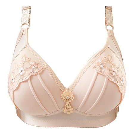 

XINSHIDE Women Lingerie Embroidered Elastic And Breathable Underwear Without Steel Ring Seamless Underwear For Women