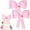 Pink, variant on NOGIS 2Pcs Pink Oversized Bow Cake Toppers for Girls Bow Cake Decoration Wedding Cake Toppers Cake Decorating Kit for Girl Birthday Wedding Party Cake Decorations