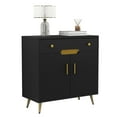thumbnail image 3 of DEXTRUS Modern Sideboard Buffet with Console Table & Storage in Black, 3 of 10