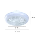 thumbnail image 3 of A Ceiling Fan With Light Remote Control Dimmable Led 3 Wind Levels Invisible 17.72 Inch For Bedroom Living Room Kitchen Office Patio, 3 of 8