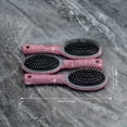 thumbnail image 2 of QJUHUNG Luxurious Red Hollow-Out Hair Comb with Sparkling Rhinestones - Large Curved Paddle for All Hair Types  Durable Plastic & Rubber Bristles, 2 of 7
