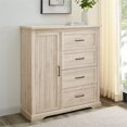 thumbnail image 2 of Jolene 45" 4-Drawer and 3-Adjustable Shelves Wardrobe in Natural Birch, 2 of 5