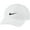 White, variant on Nike Men's Hat Adjustable Cotton Athletic Training L91 Swoosh Logo Ball Cap, White, One Size