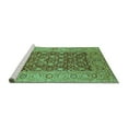 thumbnail image 2 of Ahgly Company Machine Washable Indoor Rectangle Oriental Turquoise Blue Industrial Area Rugs, 5' x 7', 2 of 4