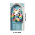thumbnail image 3 of Clearance Sale - Happy Easter Door Cover Easter Bunny Door Banner Decorations Spring Easter Cross Door Cover Easter Egg Rabbit Door Cover Hanging Easter Banner for Front Door Easter Hanging Decor, 3 of 6
