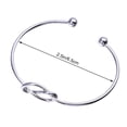 thumbnail image 2 of BESTYASH Bracelet Abierto De Metal Estilo Nudo Ideal Para Regalar En, 2 of 8