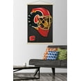thumbnail image 2 of NHL Calgary Flames - Mask 16 Wall Poster with Wooden Magnetic Frame, 22.375" x 34", 2 of 5