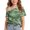 Green, variant on Auroural Girls Summer One Shoulder Short Sleeve T Shirts Casual Cute Suit Girls Camo Print Shirt for 5-14Y Toddler Girls Shirts 4T Or 5T