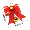 thumbnail image 2 of Red And Christmas Tree Bows Bow Decoration Gift Ornament Merry XMAS, 2 of 2