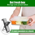 thumbnail image 4 of Dash Trancheuse Mandoline Sécurisée pour Cuisine Coupe-Aliments en Acier Inoxydable pour Légumes Fruits Fromage Épaisseur Réglable Râpe & Trancheuse pour Cuisine, 4 of 7