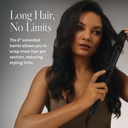 Bio Ionic Long Barrel 1.5 Curling Iron for Long Hair, Adjustable Heat