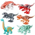 thumbnail image 2 of Bloques de construcción de dinosaurios jurásicos, juguetes compatibles con parques, regalos de las principales marcas, simulación de animales, T-Rex, Raptor, anquilosaurio, diamante, 2 of 5