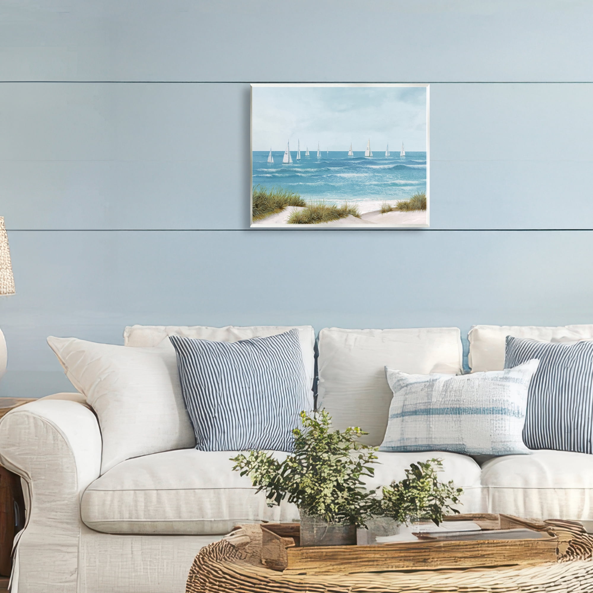 Stupell Industries Sail Away Seaside Boats Wall Plaque Art, design by Lorenzo Collective