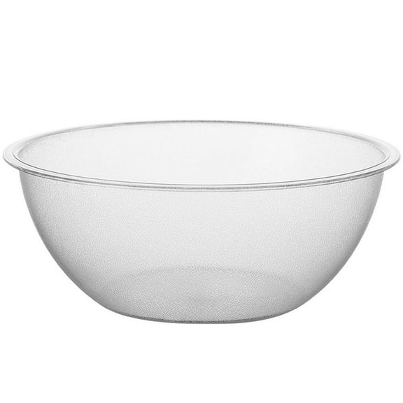 SOPOTUTU  Large Clear Salad Mixing Bowl Round Heat Resistant Transparent PC 1Pack