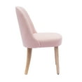 thumbnail image 4 of Contemporary Water and Stain Resistant Boucle Fabric Upholstered Dining Side Chair, Dusty Peach, 4 of 5