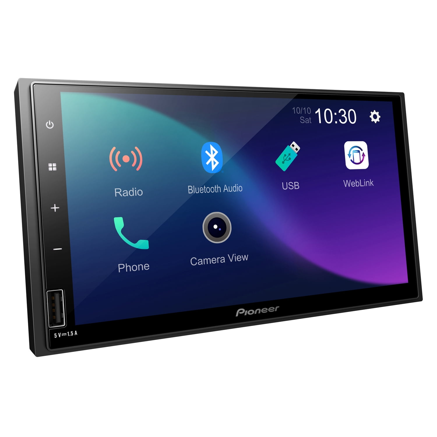 Pioneer DMH-470EX 7-In. Double-DIN A/V Digital Media Car Stereo with Bluetooth, WSVGA Touch Screen, WebLink, and Backup Camera Ready