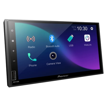 Pioneer DMH-470EX 7-In. Double-DIN A/V Digital Media Car Stereo with Bluetooth, WSVGA Touch Screen, WebLink, and Backup Camera Ready