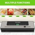 thumbnail image 2 of TOIAMOI Vacuum Sealer, Wet and Dry Food Storage, Built-In Cutter with 10 Vacuum Bags, Silver, 2 of 8