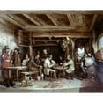 thumbnail image 2 of Elmore, Alfred 24x20 Black Modern Framed Museum Art Print Titled - News From India: Tavern Scene, 2 of 4