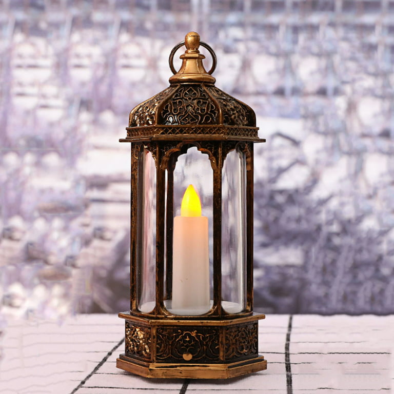 Decorative Candle Lanterns Flameless Battery-Operated, Christmas Gifts  Lights, Holiday Lights, 10'' Indoor Outdoor Waterproof Hanging Lantern  Decor