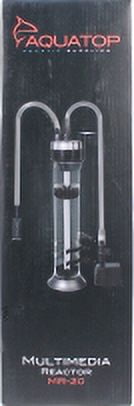 Aquatop 95GPH Aquarium Media Reactor with pump, 10-75 Gallon Fish Tank Capacity, MR-20